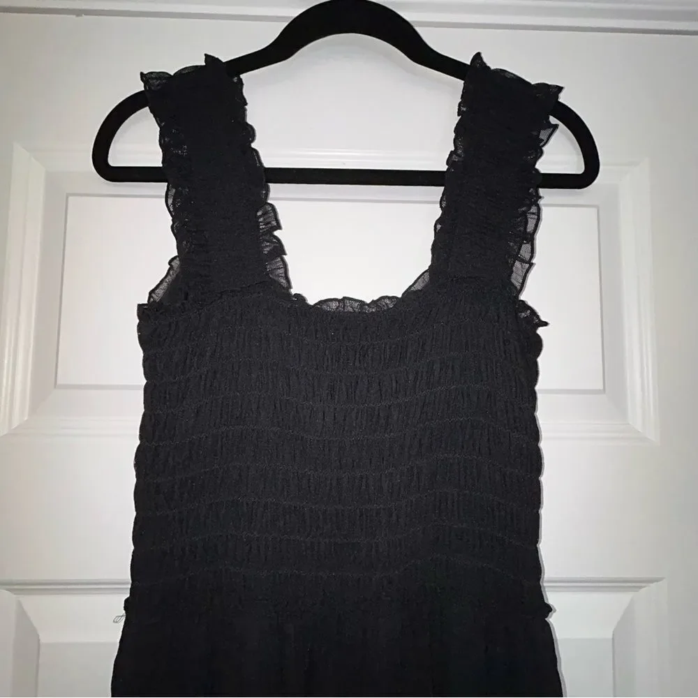 New, Max Studio Ruffle Layer Mesh Sleeveless Midi Dress - Picture 10 of 12